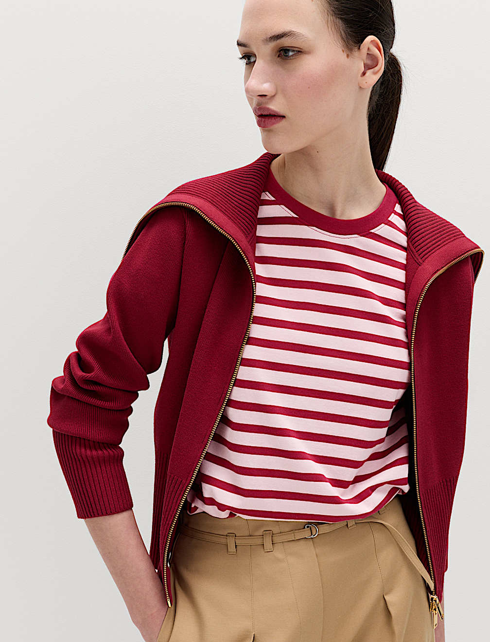 Pure Cotton Striped Everyday Fit T-Shirt