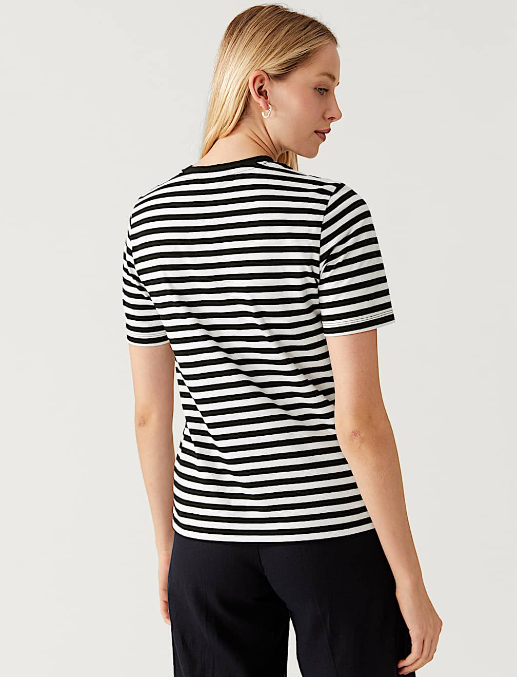 Pure Cotton Striped Everyday Fit T-Shirt