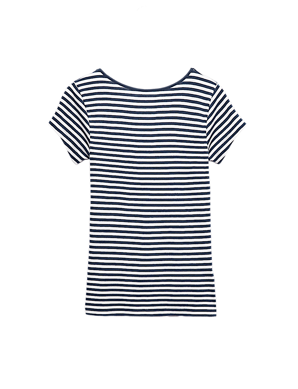 Pure Cotton Short Sleeve Scoop Back T-Shirt