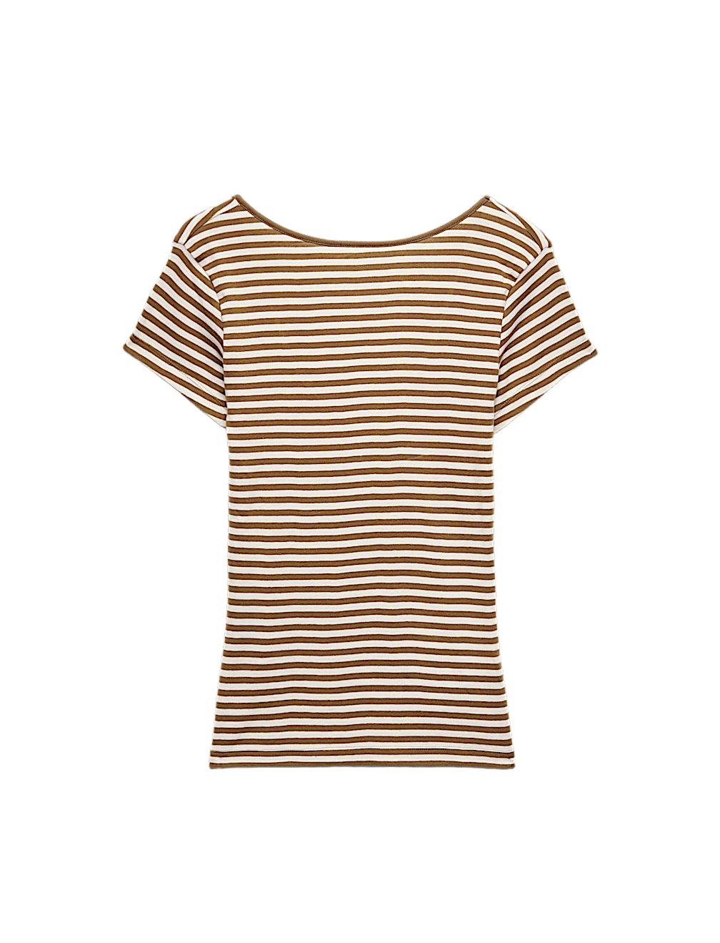 Pure Cotton Short Sleeve Scoop Back T-Shirt