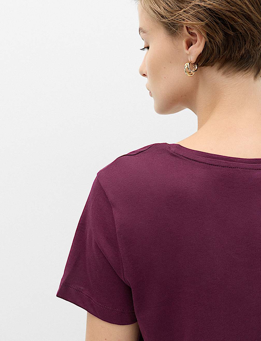 Pure Cotton Crew Neck T-Shirt