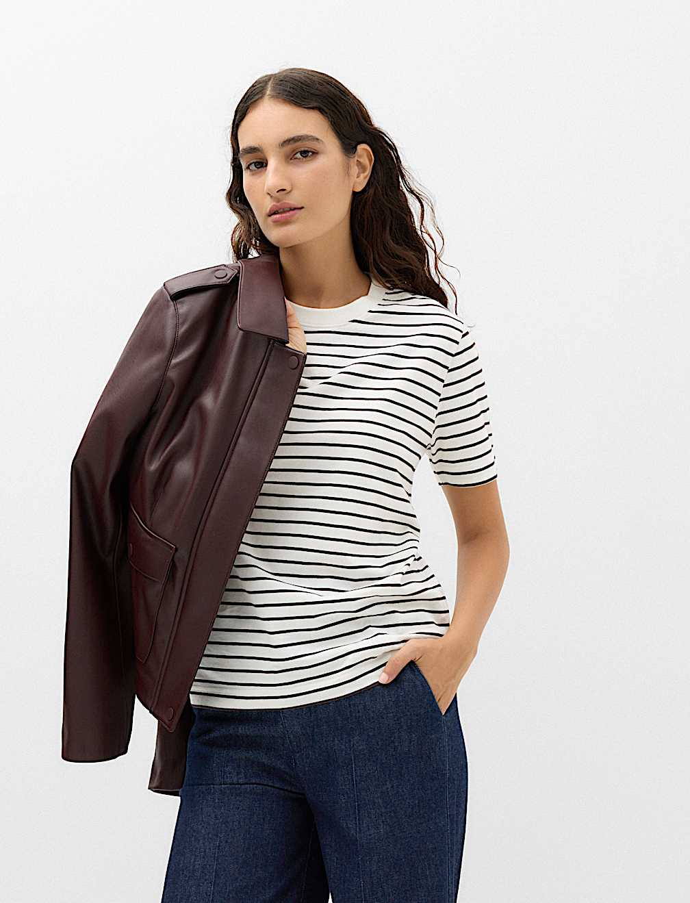 Pure Cotton Crew Neck T-Shirt