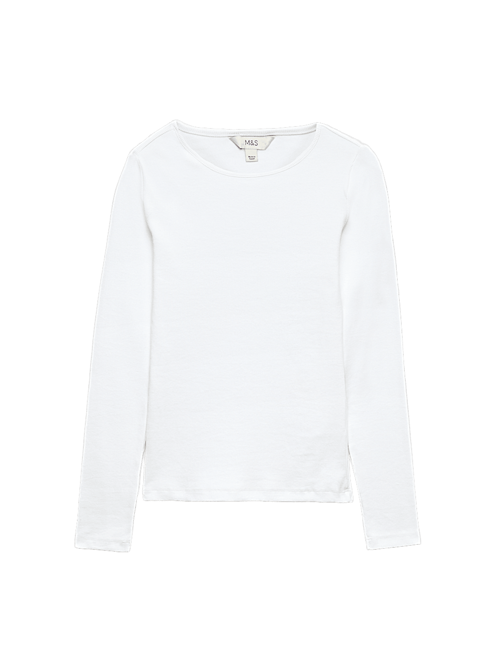 Cotton Rich Ribbed Regular Fit Top