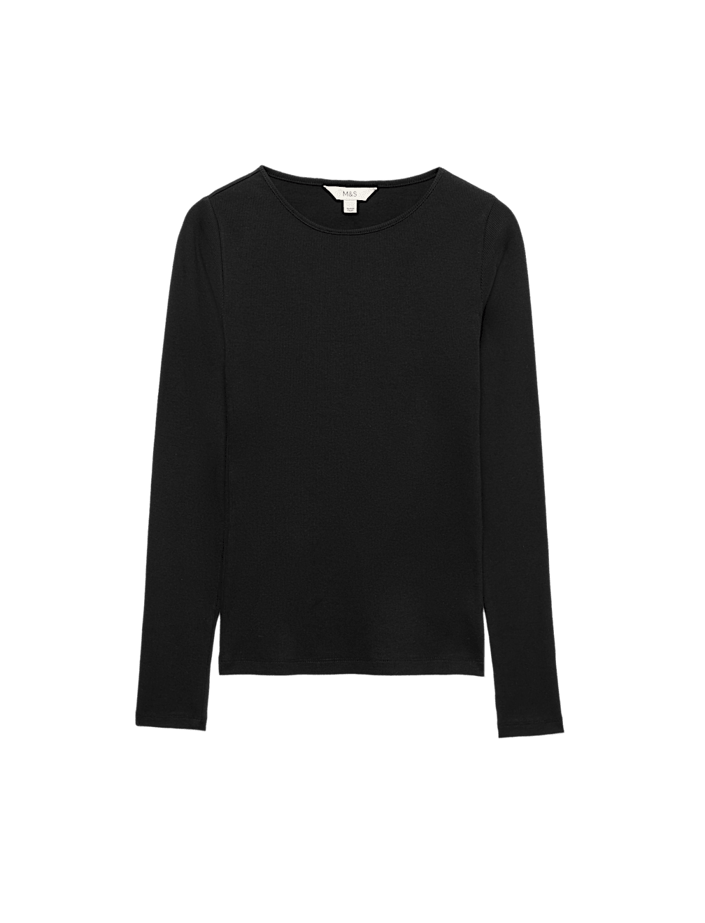 Cotton Rich Ribbed Regular Fit Top