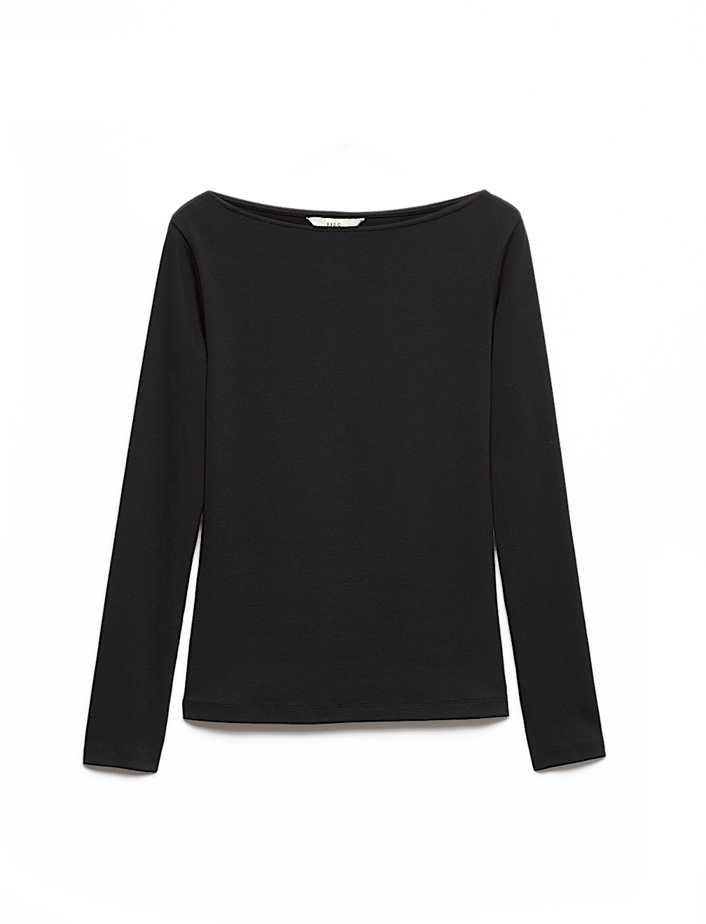 Cotton Rich Premium Slash Neck Top