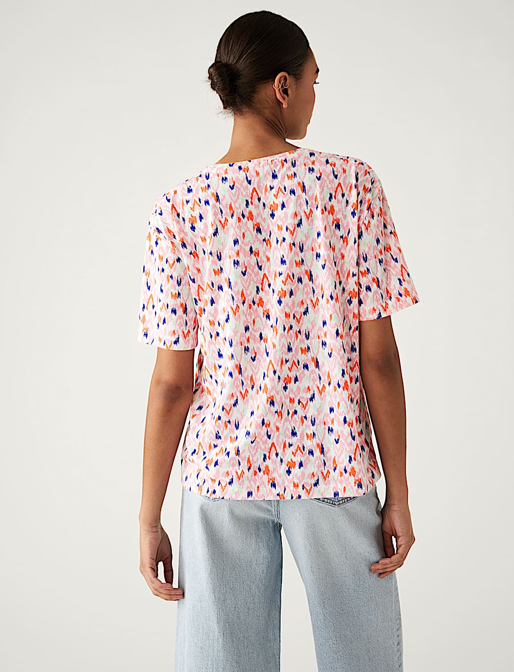Printed Crew Neck Relaxed T-Shirt