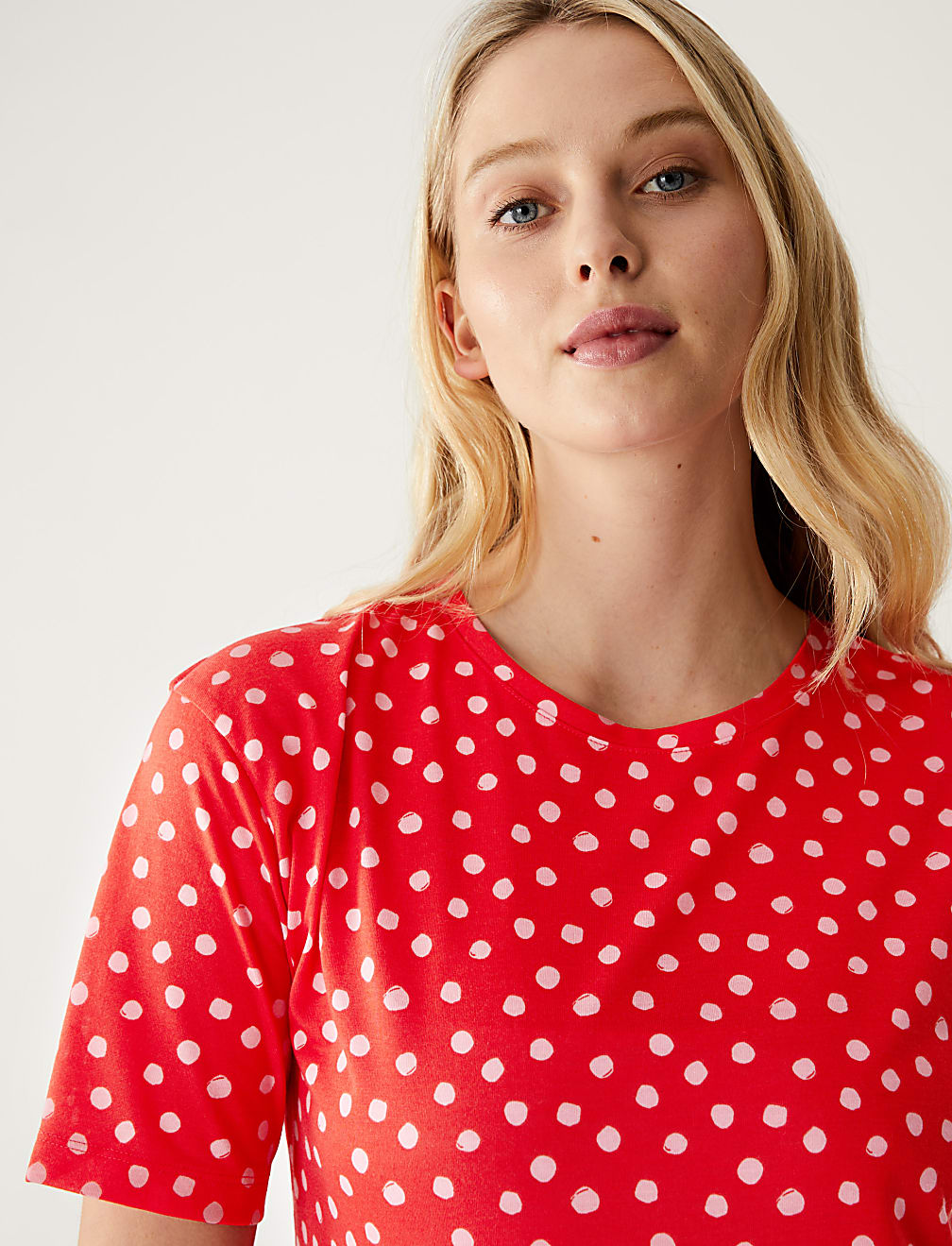 Printed Crew Neck Relaxed T-Shirt
