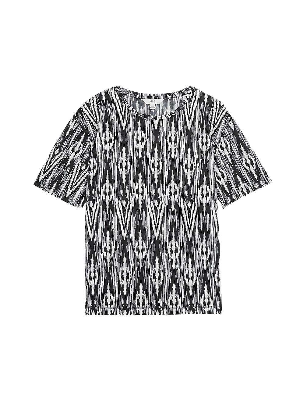 Printed Crew Neck Relaxed T-Shirt