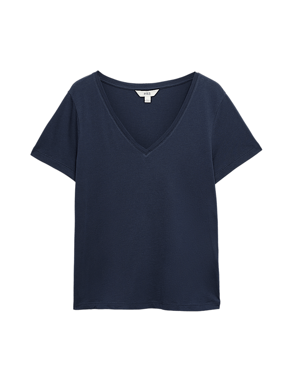 Pure Cotton V-Neck T-Shirt
