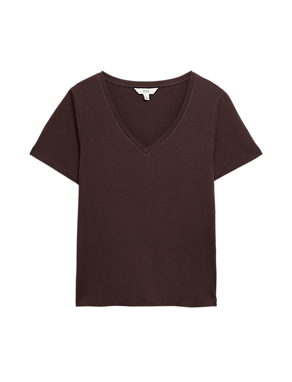Pure Cotton V-Neck T-Shirt