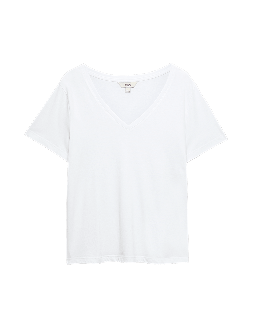 Pure Cotton V-Neck T-Shirt