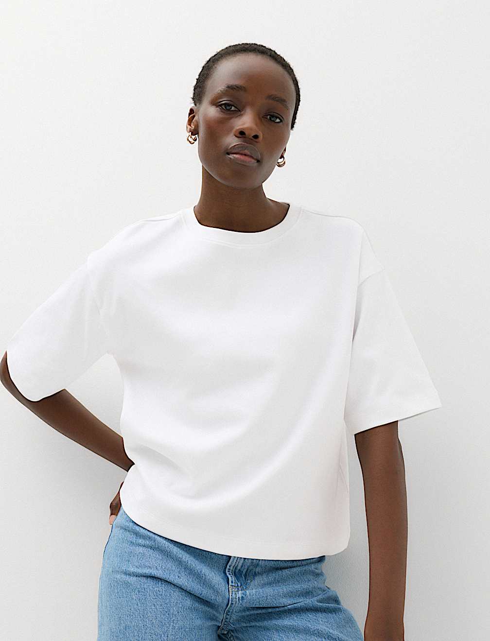 Pure Cotton Boxy T-Shirt