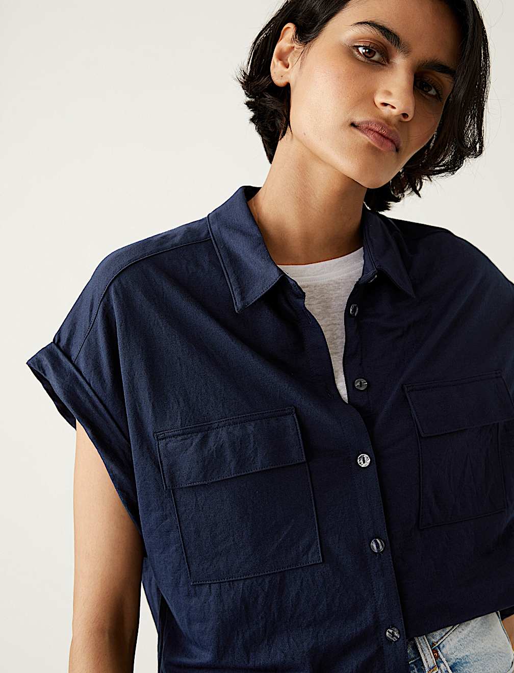 Jersey Collared Shirt