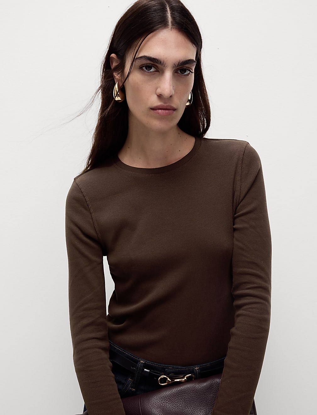 Cotton Rich Ribbed Top