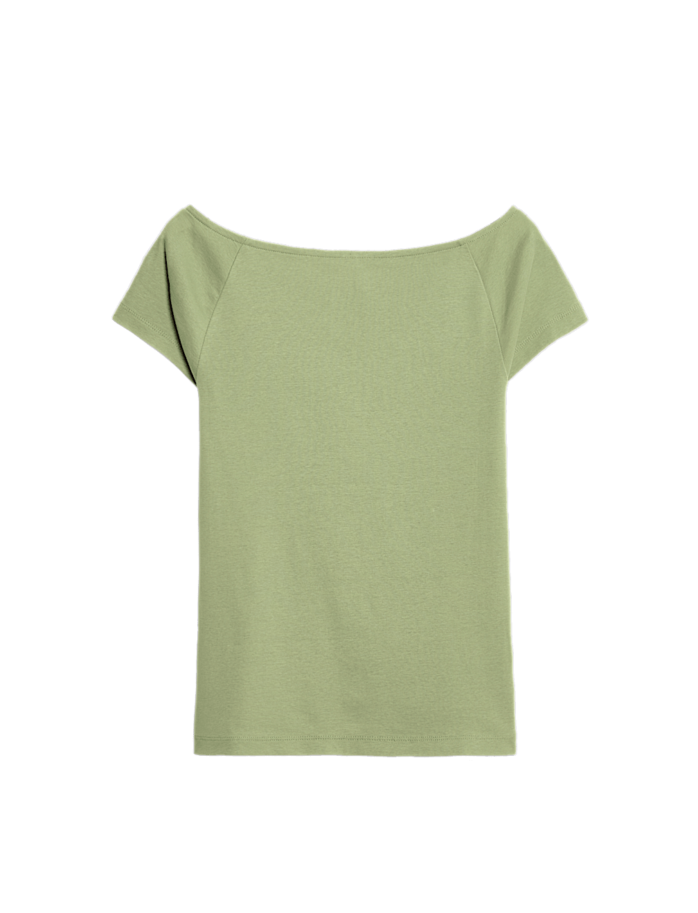 Pure Cotton Slim Fit Off The Shoulder Top