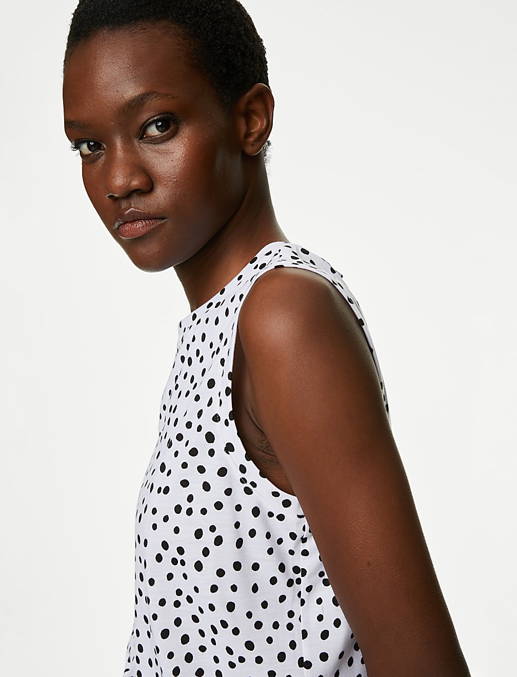 Printed Relaxed Vest