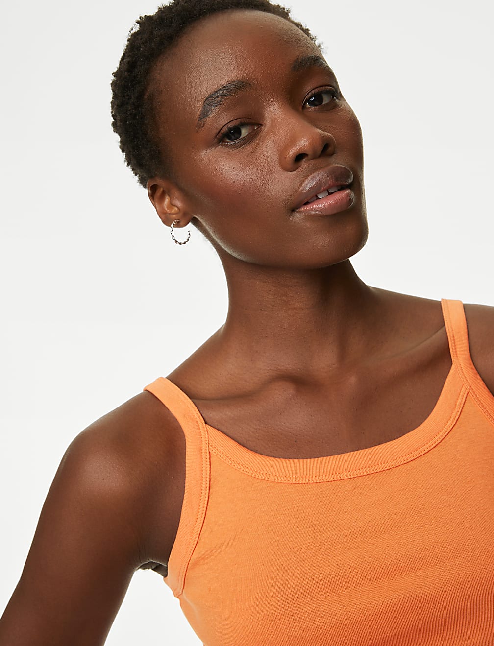 Pure Cotton Scoop Neck Vest