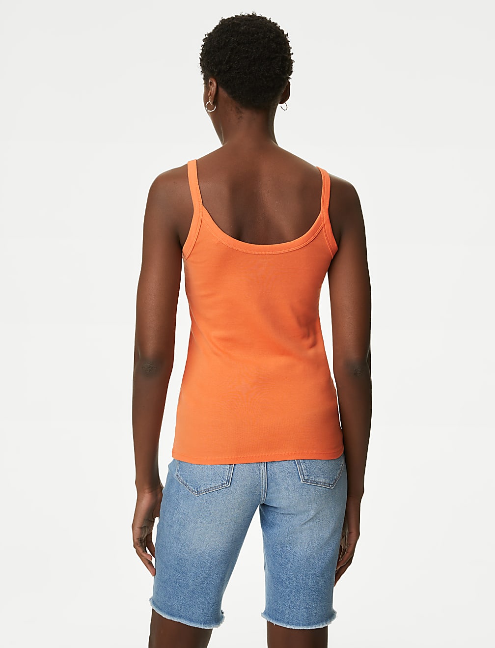 Pure Cotton Scoop Neck Vest
