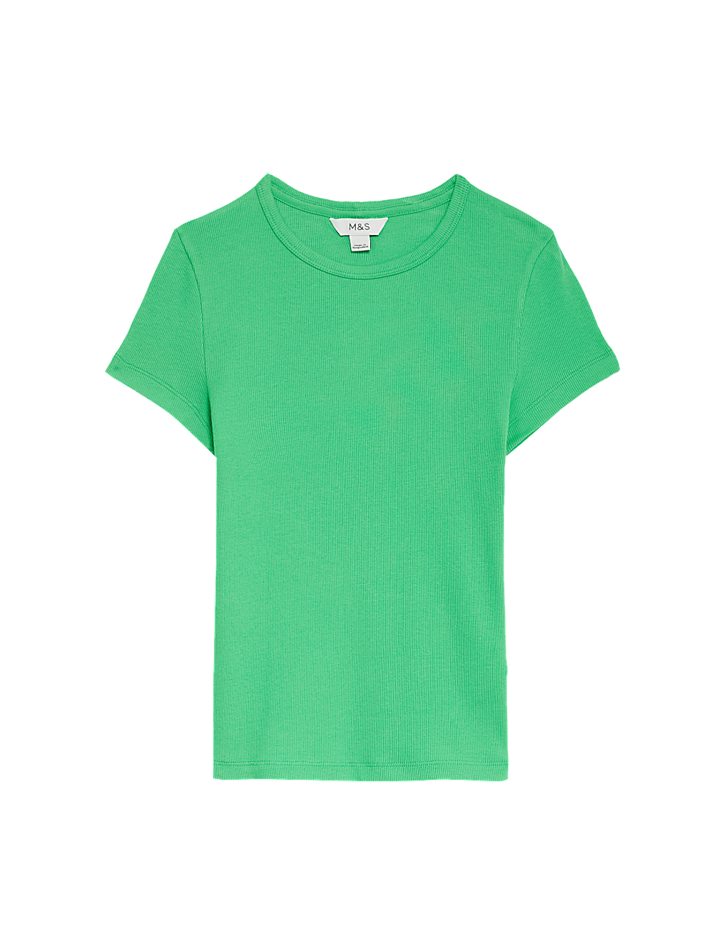 Cotton Rich Ribbed Slim Fit T-Shirt