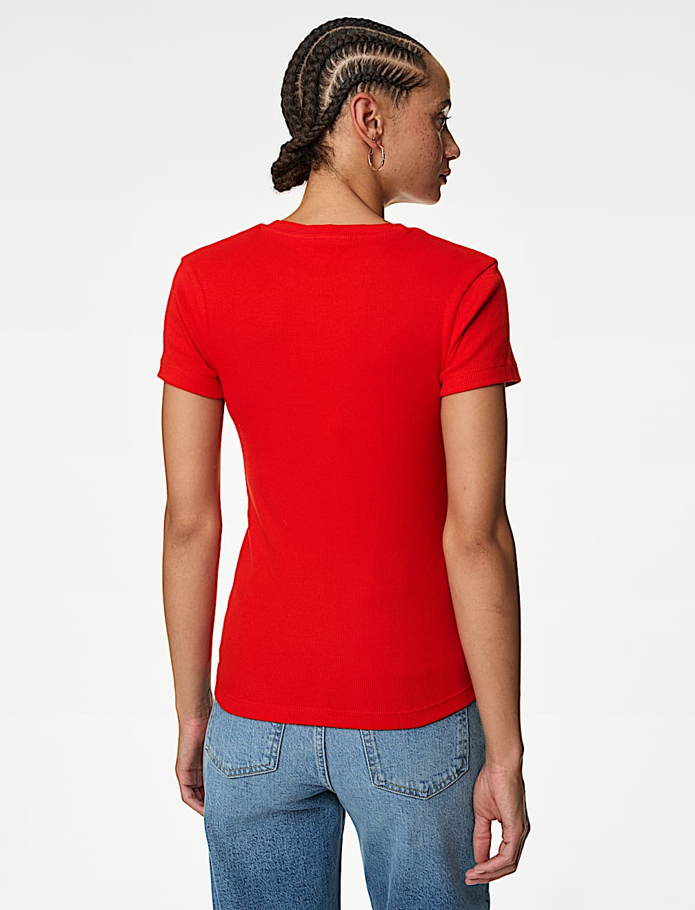 Cotton Rich Ribbed Slim Fit T-Shirt