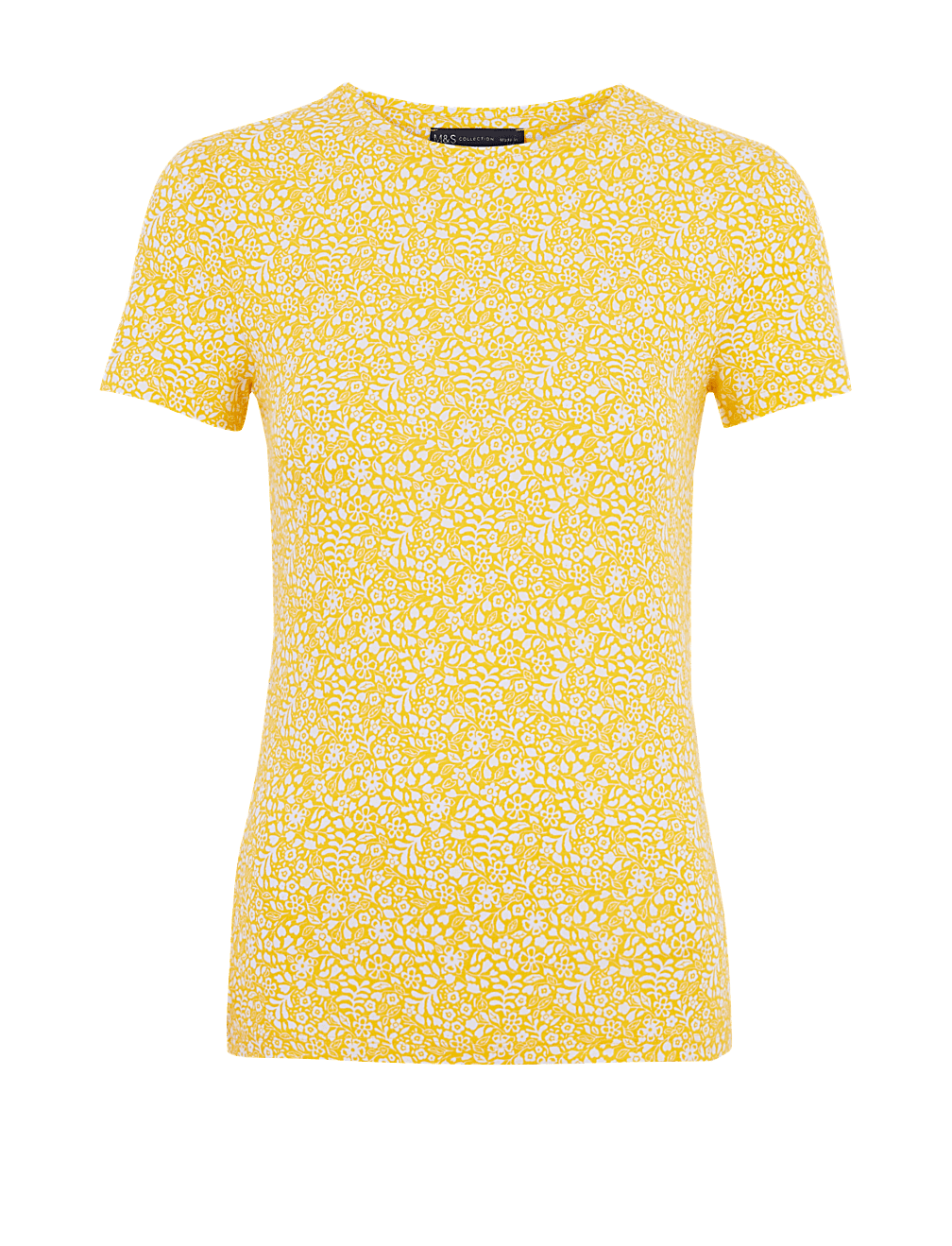 Cotton Rich Floral Fitted T-Shirt