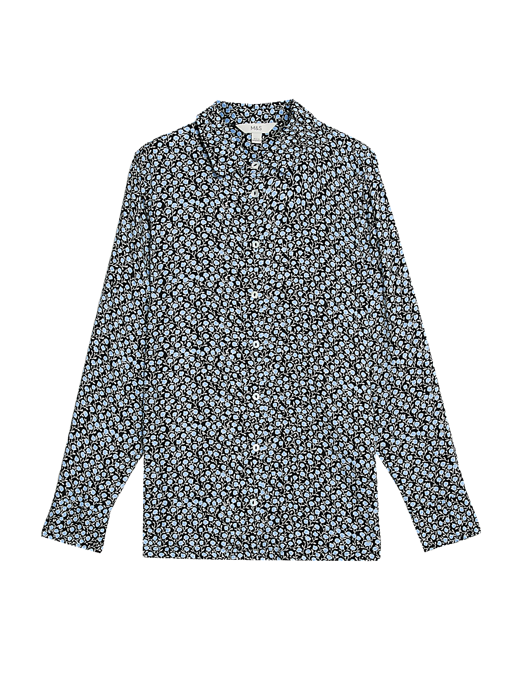 Printed Collared Button Through Shirt