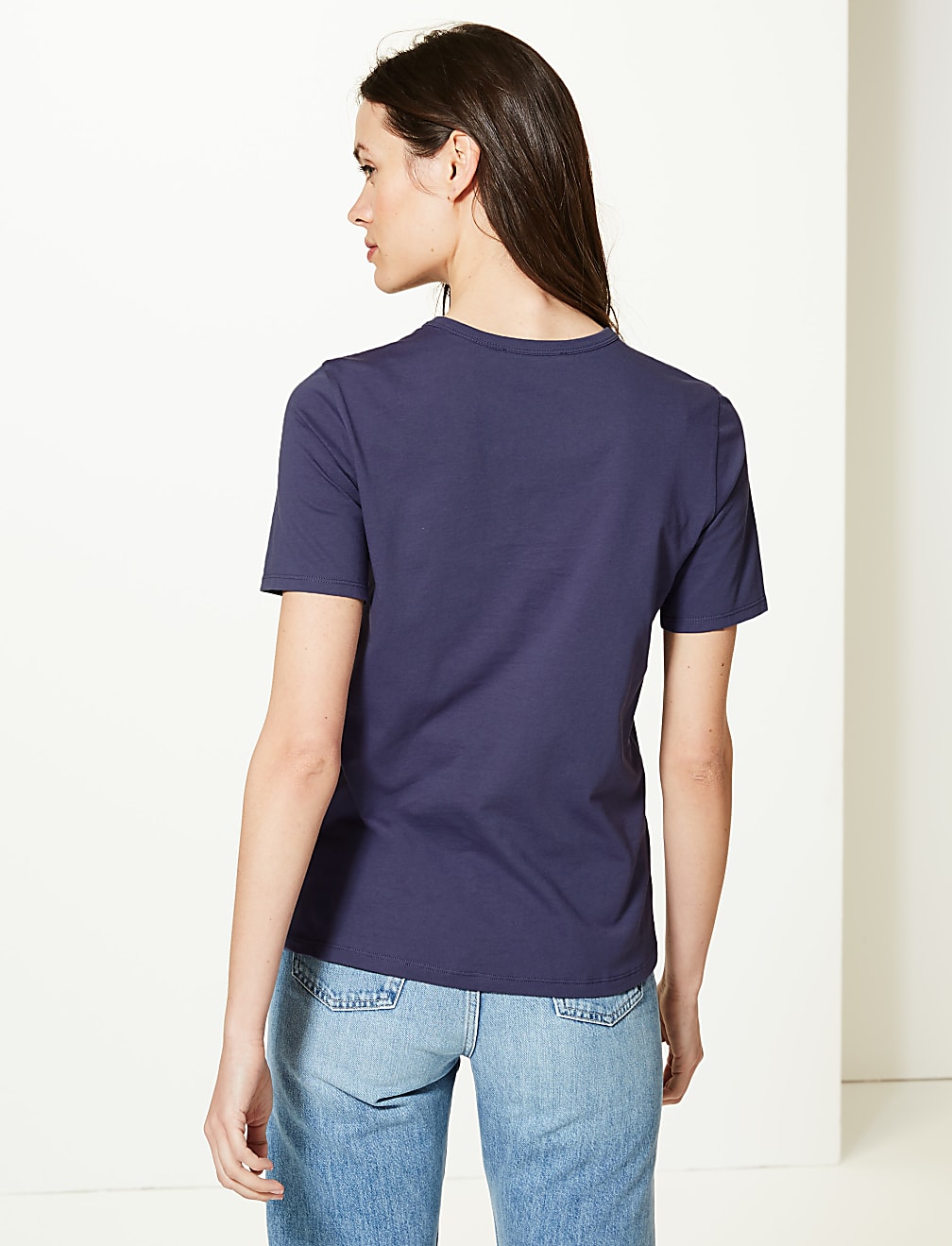 Pure Cotton Roma Straight Fit T-shirt
