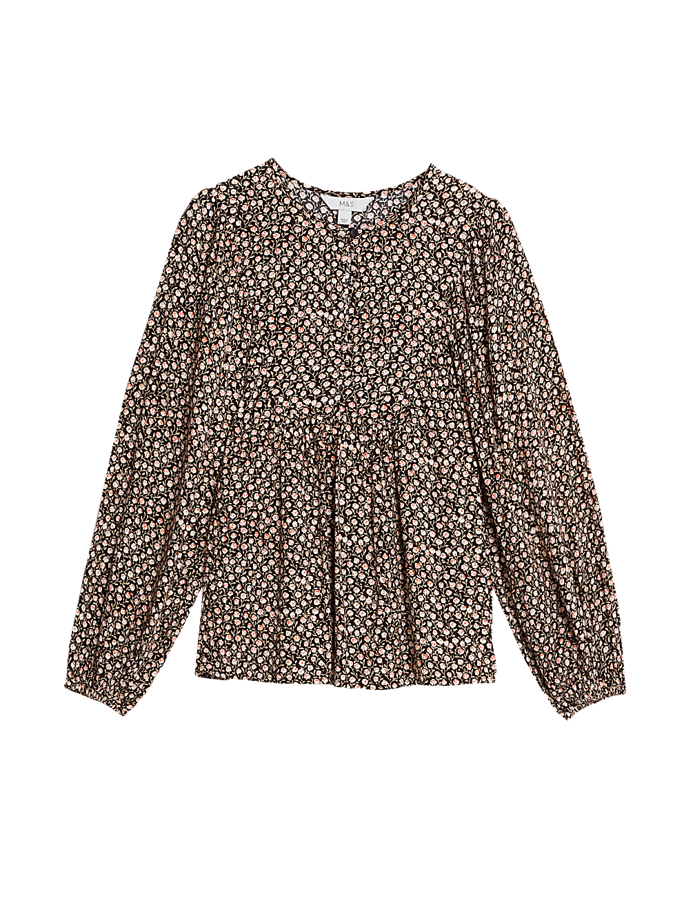 Floral Print Puff Sleeve Blouse