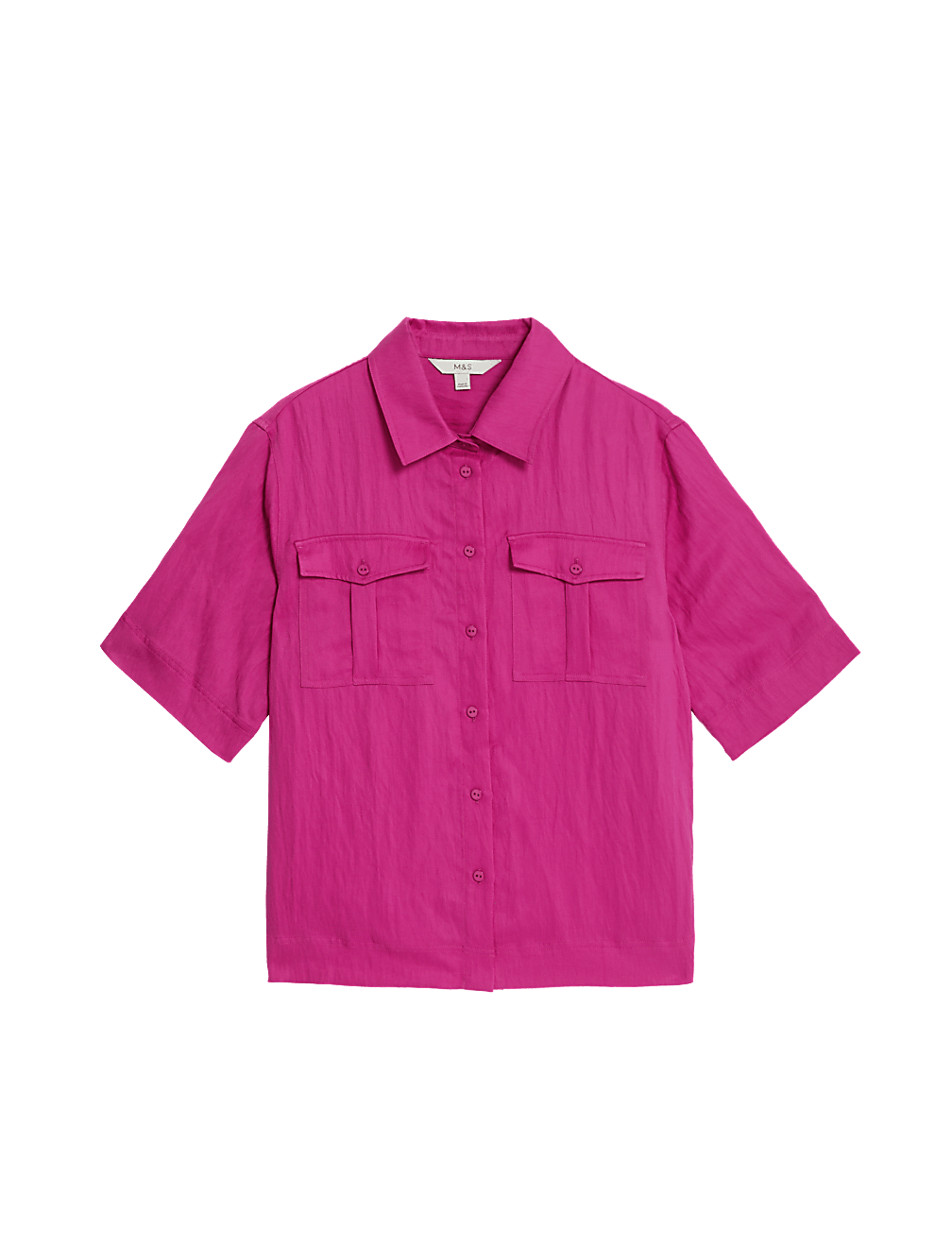 Lyocell Rich Collared Utility Shirt