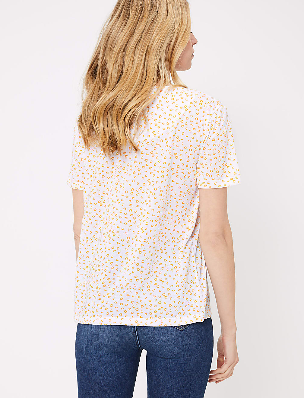 Animal Print Crew Neck Relaxed Fit T-Shirt