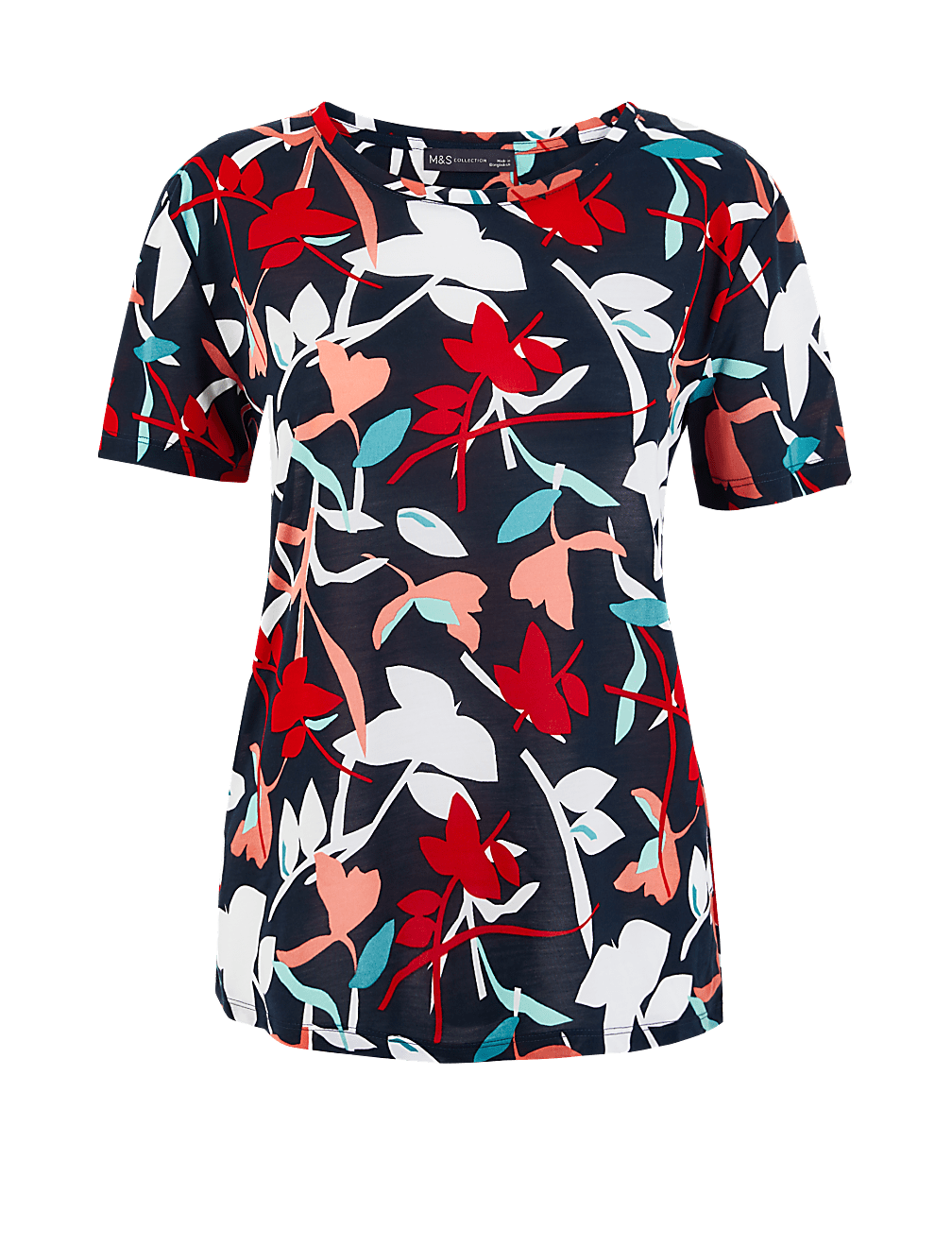 Floral Print Relaxed Fit T-Shirt