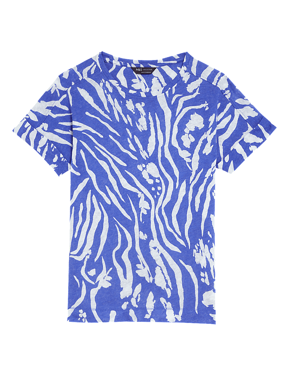 Linen Rich Printed T-Shirt