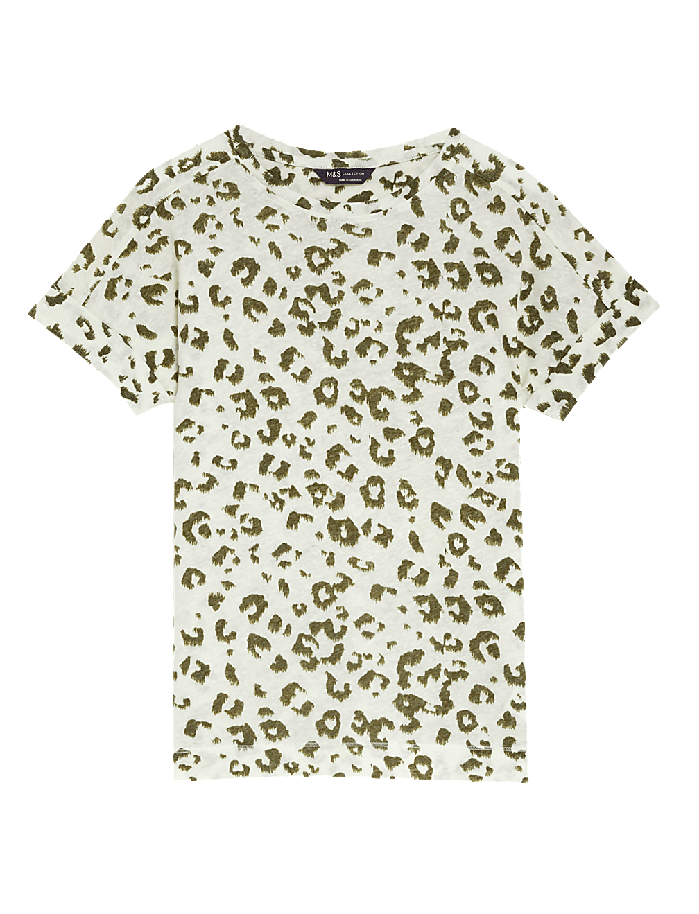 Linen Rich Printed T-Shirt