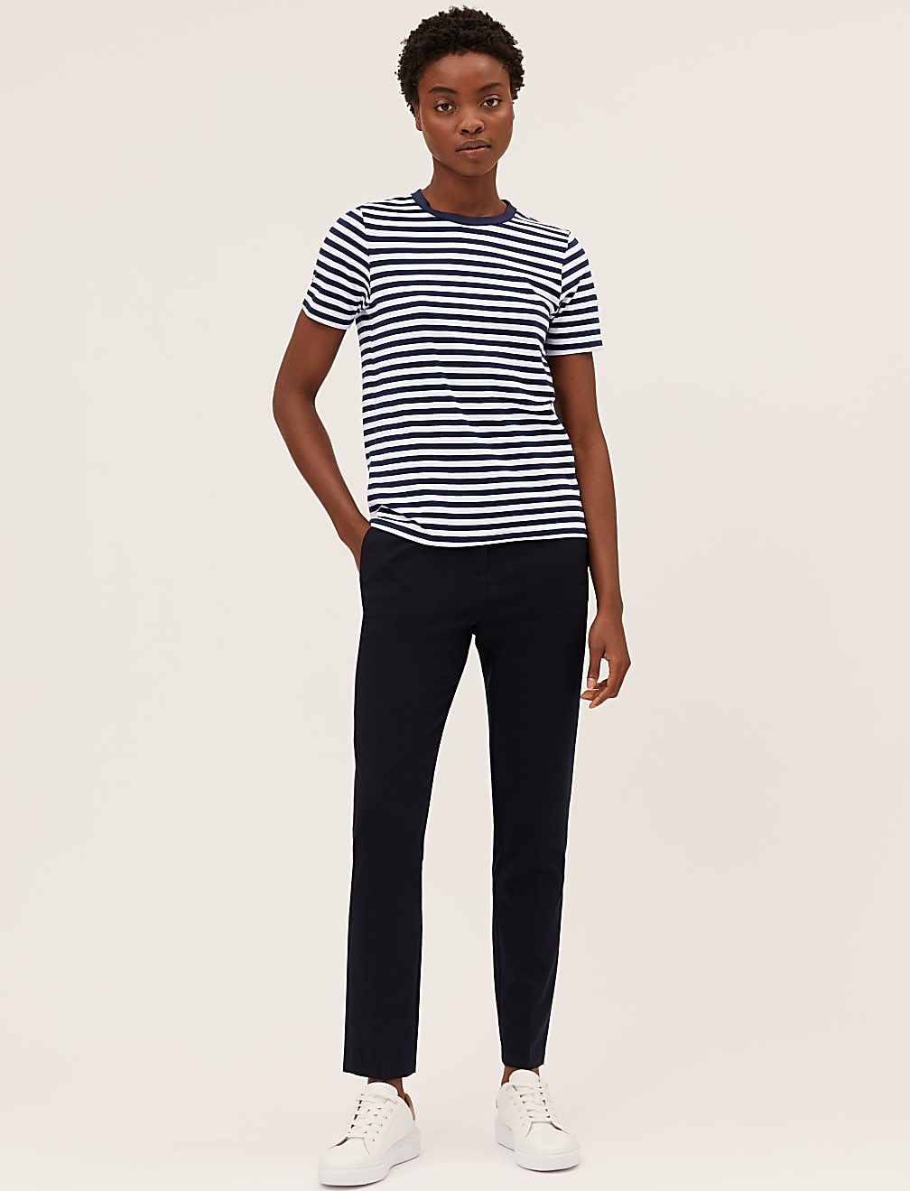 Pure Cotton Striped Everyday Fit T-Shirt