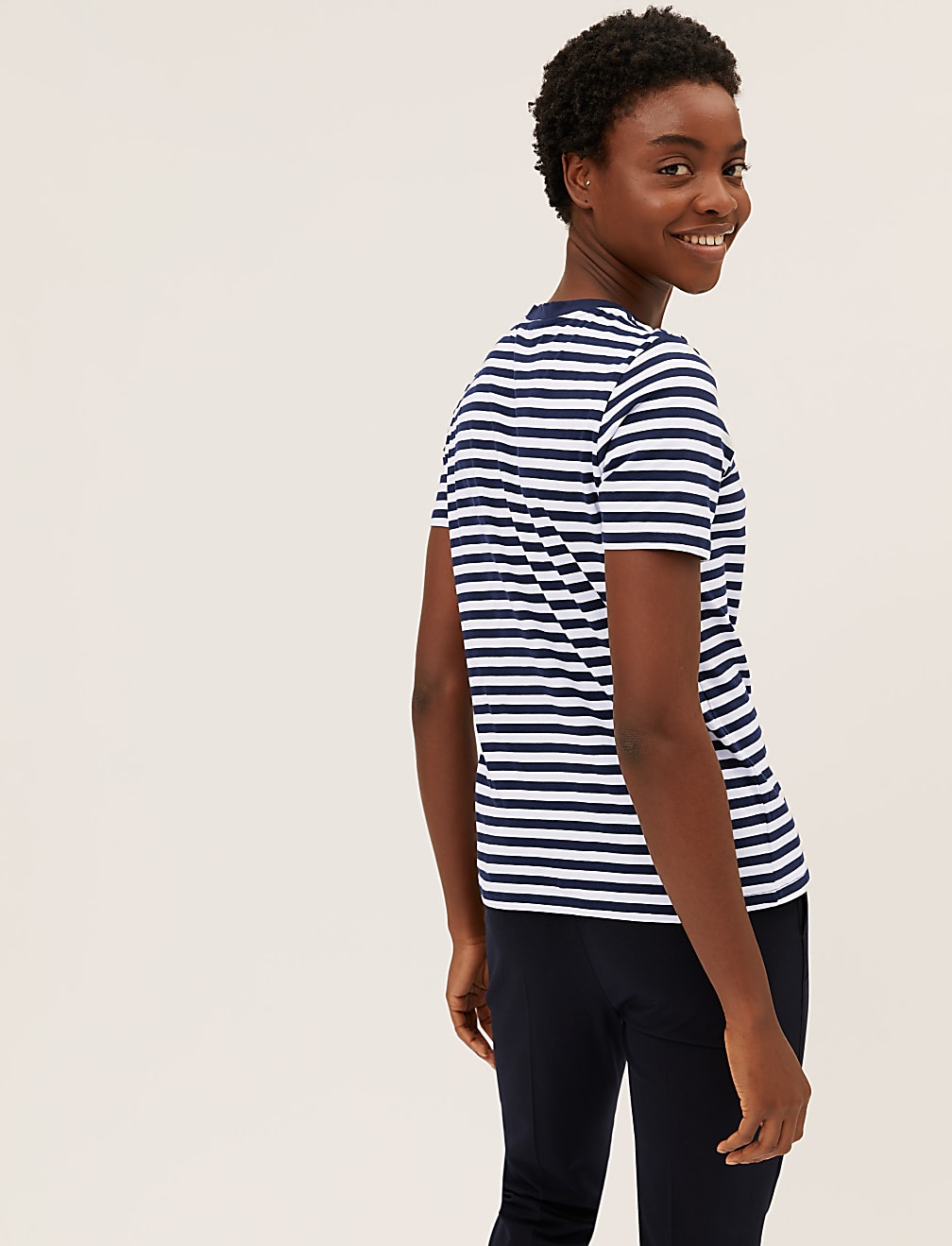 Pure Cotton Striped Everyday Fit T-Shirt
