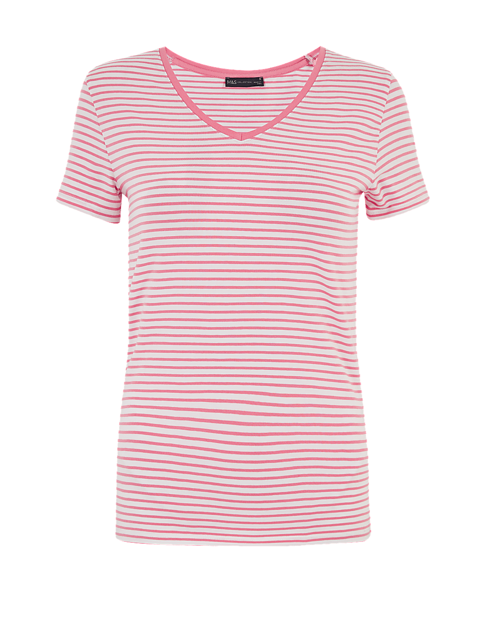 Cotton Striped Fitted T-Shirt