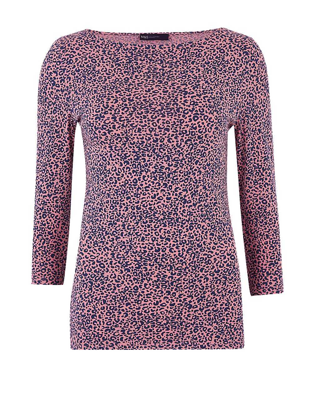 Cotton Animal Print Fitted T-Shirt
