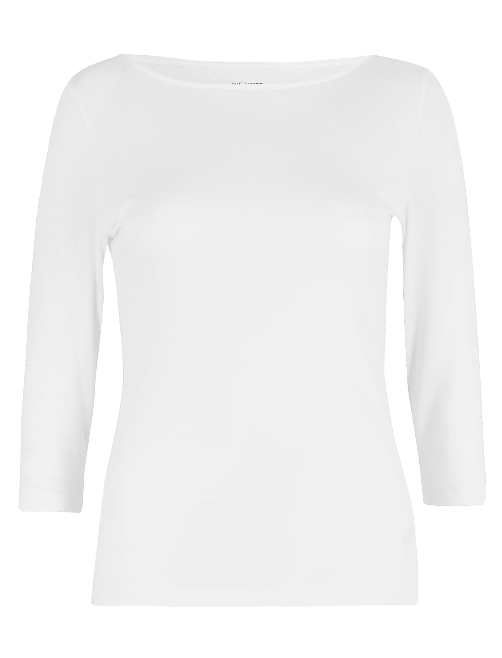 Cotton Rich Slim fit 3/4 Sleeve Top