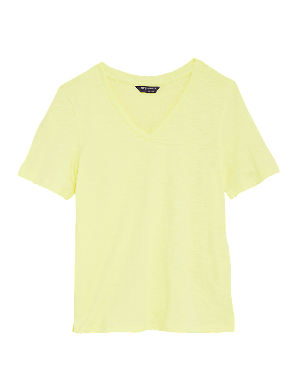 Pure Cotton V-Neck Straight Fit T-Shirt