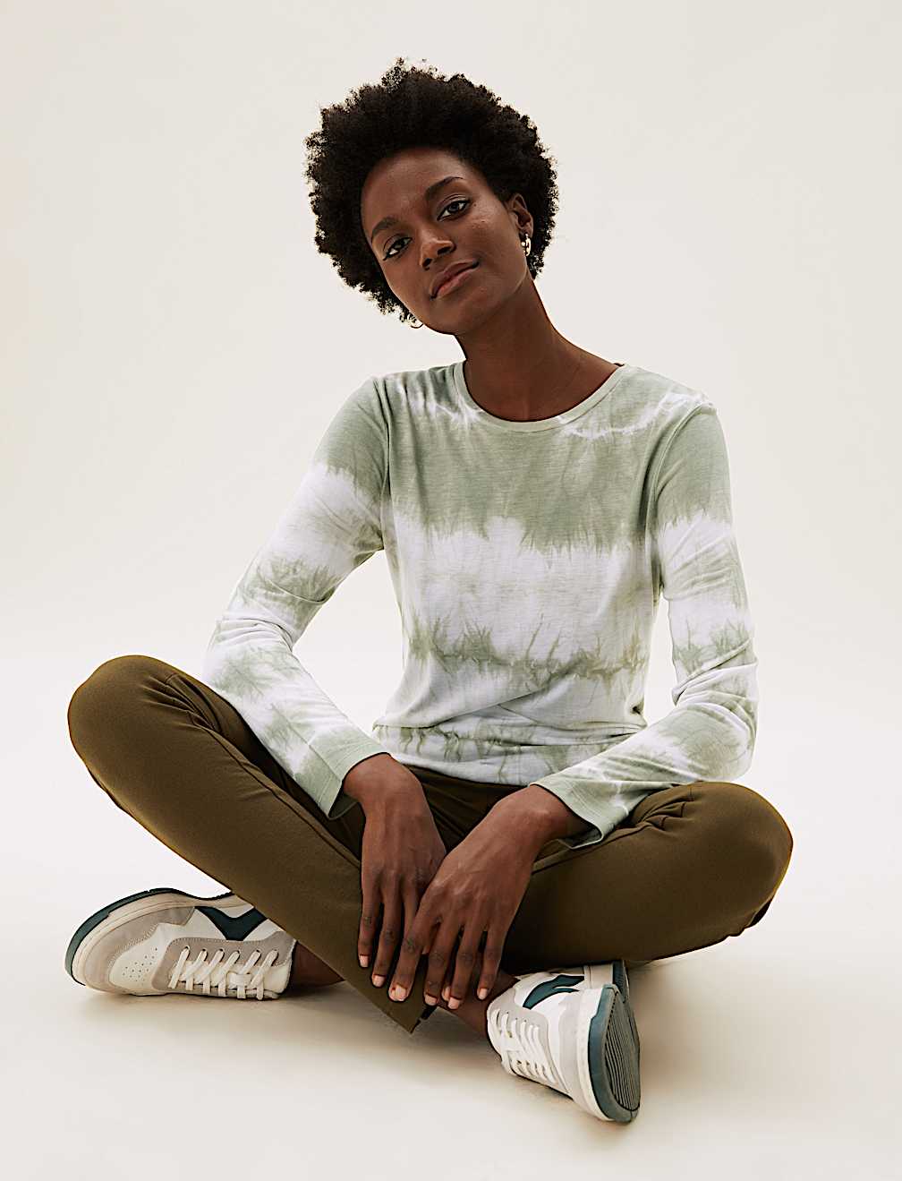 Tie Dye Relaxed Long Sleeve Top