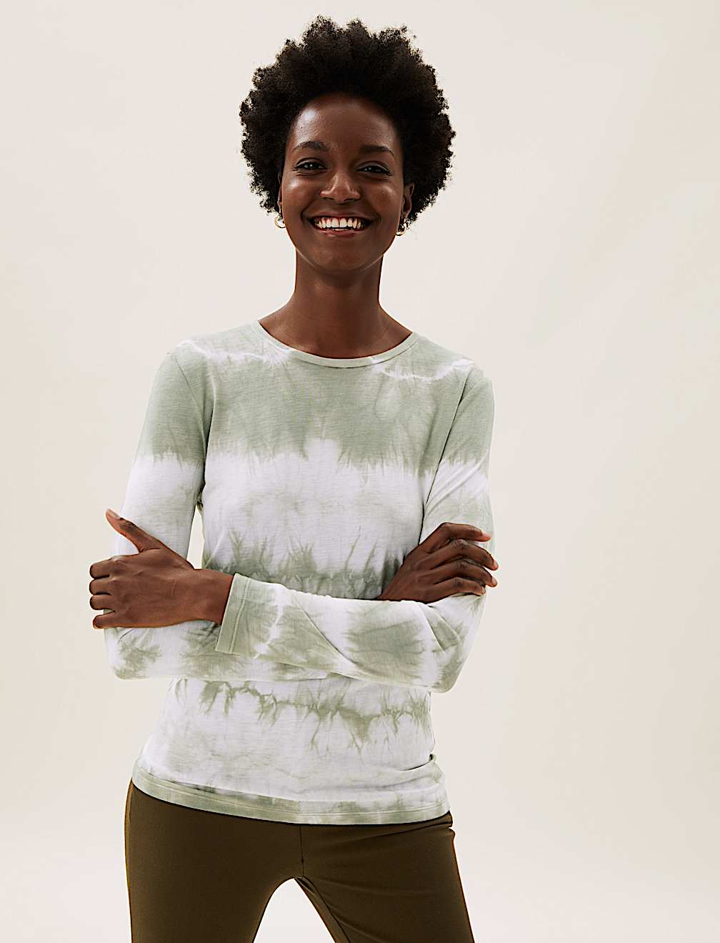Tie Dye Relaxed Long Sleeve Top