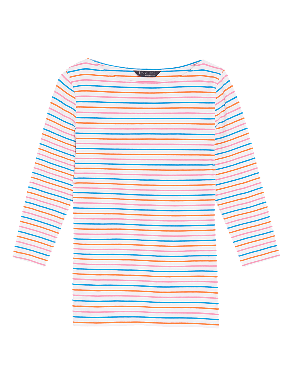 Cotton Rich Striped Slim Fit T-Shirt