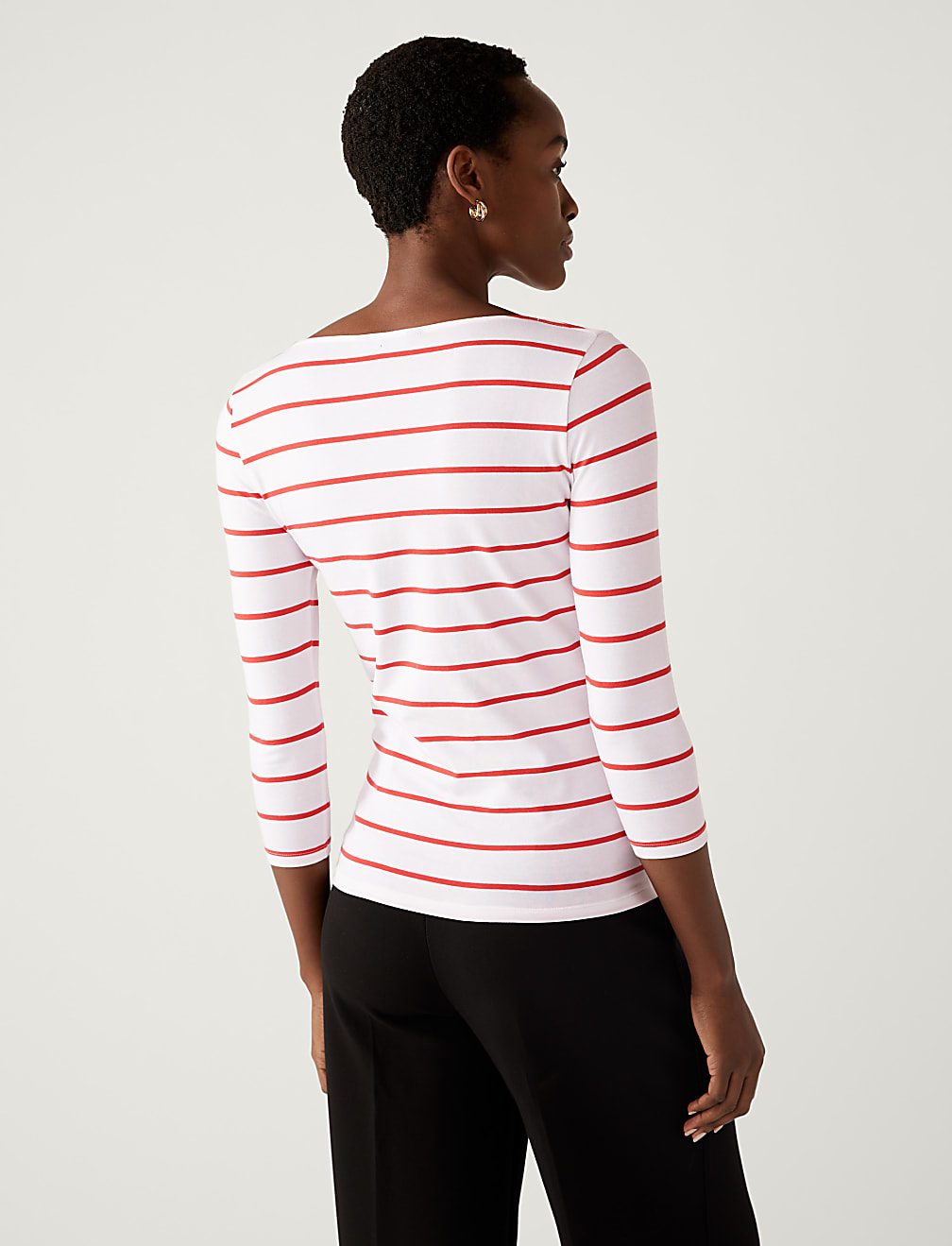Cotton Rich Striped Slim Fit T-Shirt