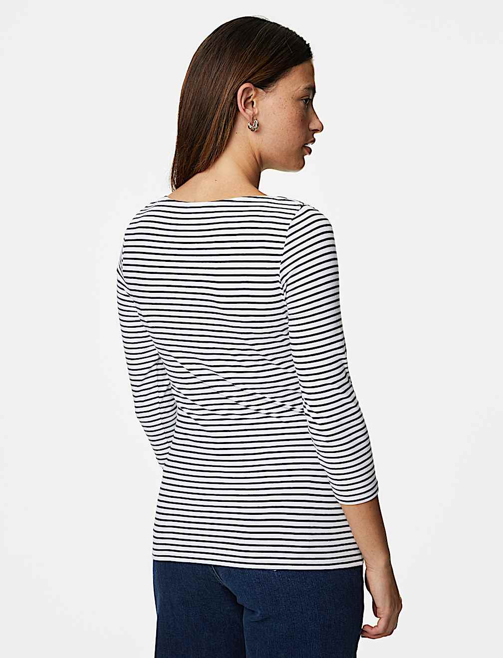 Cotton Rich Striped Slim Fit T-Shirt