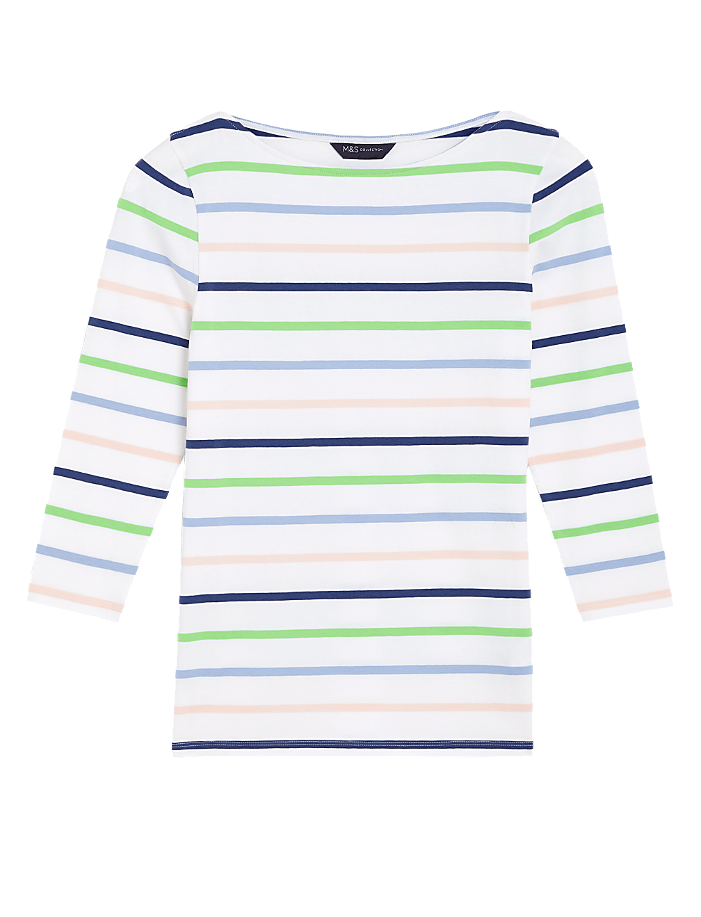 Cotton Rich Striped Slim Fit T-Shirt