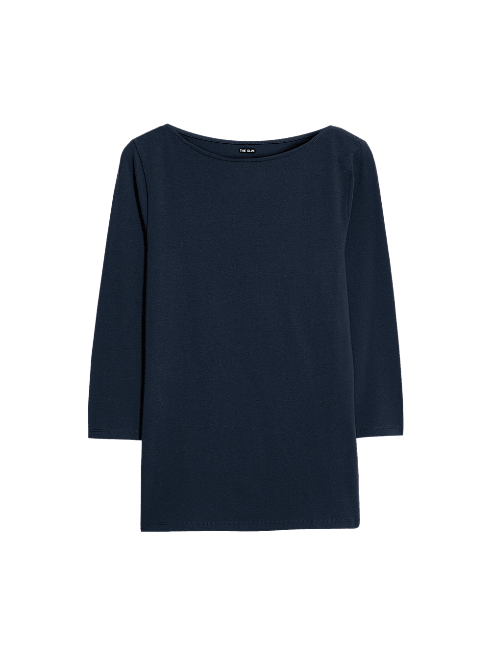 Cotton Rich Slim Fit 3/4 Sleeve T-Shirt
