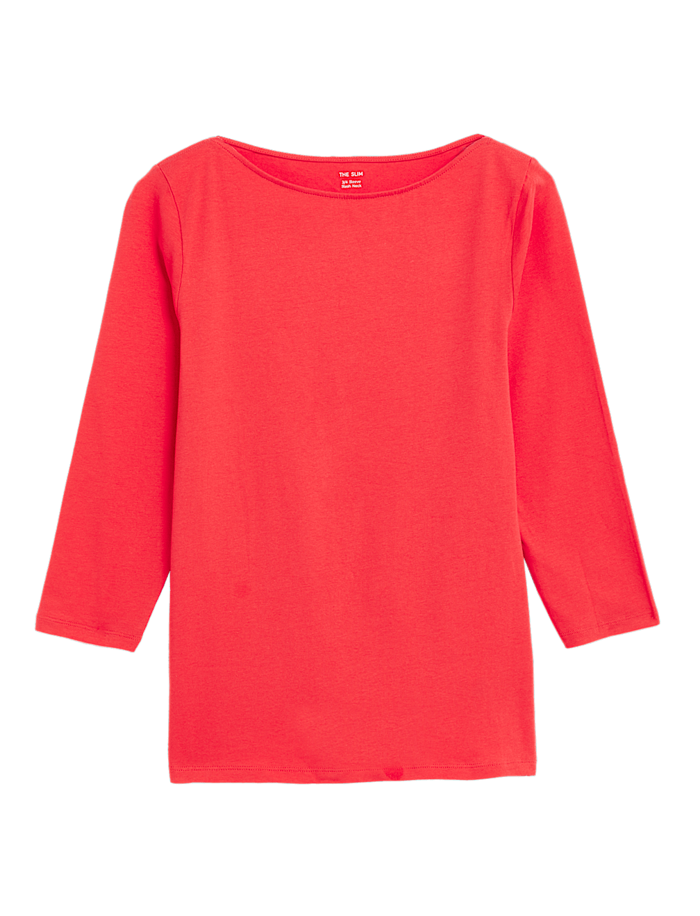 Cotton Rich Slim Fit 3/4 Sleeve T-Shirt