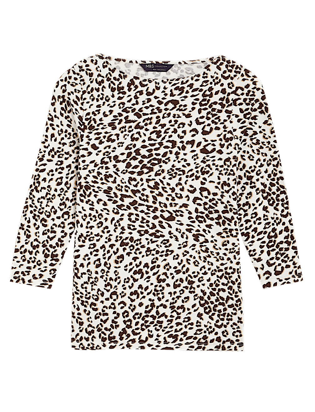 Cotton Rich Printed Slim Fit Top
