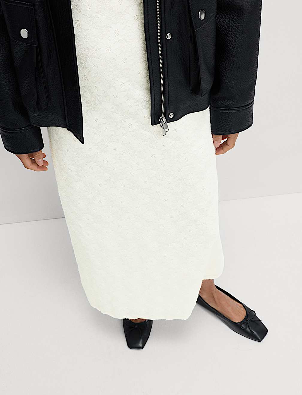 Jersey Lace Maxi Dress