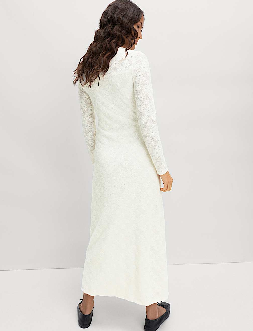 Jersey Lace Maxi Dress